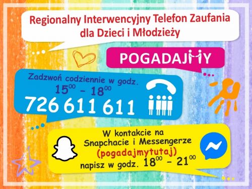 Czytaj więcej: Regionalny Interwencyjny Telefon Zaufania dla Dzieci i Młodzieży